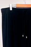 Pantalon noir fluide jambe ample à taille élastique* seconde main - Jones New York- La Penderie du Paradis