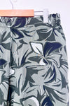 Pantalon fluide vert motif feuilles à taille élastique* seconde main - Reitmans- La Penderie du Paradis
