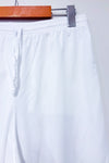 Pantalon blanc léger texturé à taille élastique* seconde main - Zara- La Penderie du Paradis