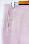 Pantalon rose pâle en coton coupe droite seconde main - Club Monaco- La Penderie du Paradis