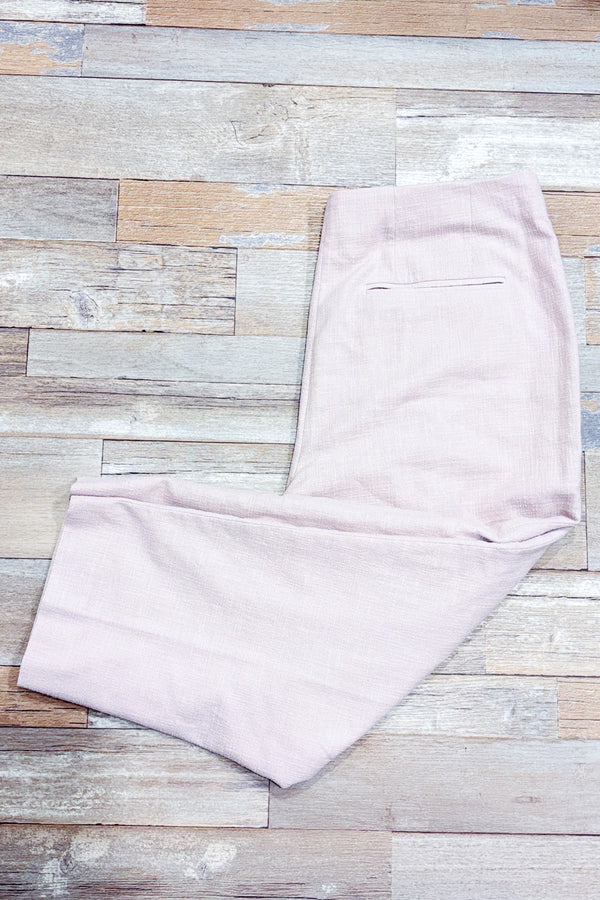 Pantalon rose pâle en coton coupe droite seconde main - Club Monaco- La Penderie du Paradis
