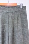 Pantalon vert jambe ample en lin * seconde main - Ella Moss- La Penderie du Paradis