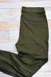 Pantalon extensible kaki jambe étroite seconde main - Simons- La Penderie du Paradis