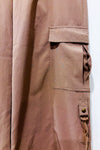 Pantalon cargo taupe léger à jambe ample* seconde main - San Francisco- La Penderie du Paradis