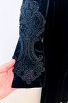 Jumpsuit noir en velours avec dentelle seconde main - SHEIN- La Penderie du Paradis