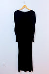 Jumpsuit noir en velours avec dentelle seconde main - SHEIN- La Penderie du Paradis