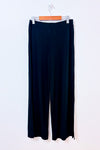 Pantalon noir fluide à jambe ample fendue* seconde main - Autres- La Penderie du Paradis