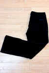 Pantalon noir en corduroy jambe droite* seconde main - Calvin Klein- La Penderie du Paradis