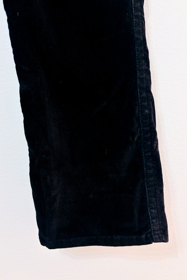 Pantalon noir en corduroy jambe droite* seconde main - Calvin Klein- La Penderie du Paradis