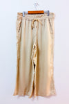 Pantalon ample beige à taille élastique* seconde main - Loft- La Penderie du Paradis