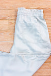 Pantalon ample beige à taille élastique* seconde main - Loft- La Penderie du Paradis