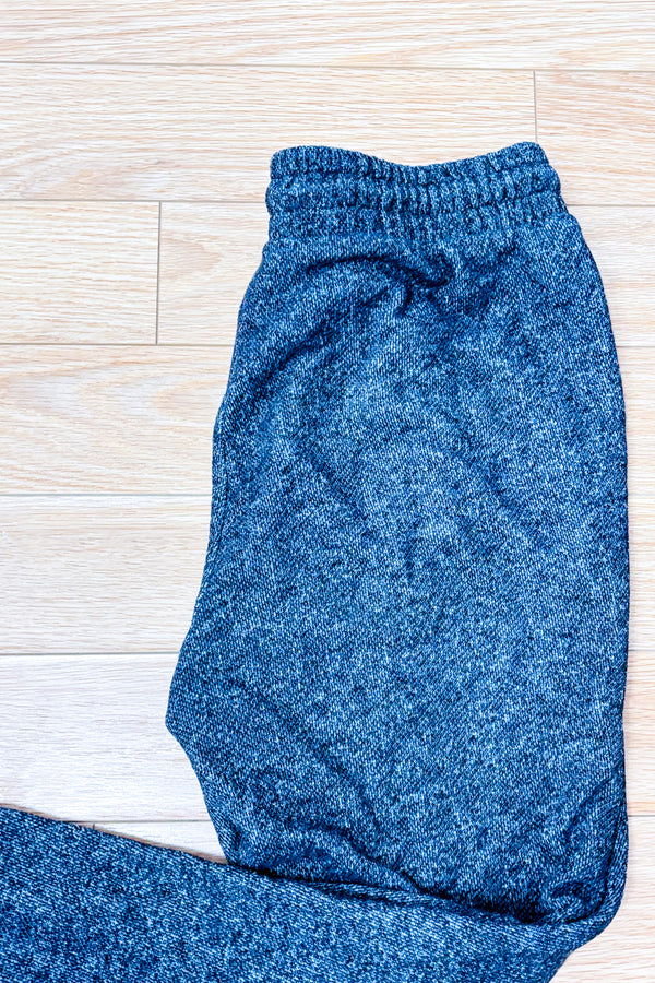 Pantalon jogging charcoal chiné à taille coulissée seconde main - Old Navy- La Penderie du Paradis