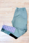 Pantalon d’équitation kaki à empiècements suédés seconde main - Equine Couture- La Penderie du Paradis