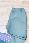 Pantalon d’équitation kaki à empiècements suédés seconde main - Equine Couture- La Penderie du Paradis