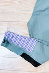 Pantalon d’équitation kaki à empiècements suédés seconde main - Equine Couture- La Penderie du Paradis