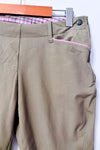 Pantalon d’équitation kaki à empiècements suédés seconde main - Equine Couture- La Penderie du Paradis