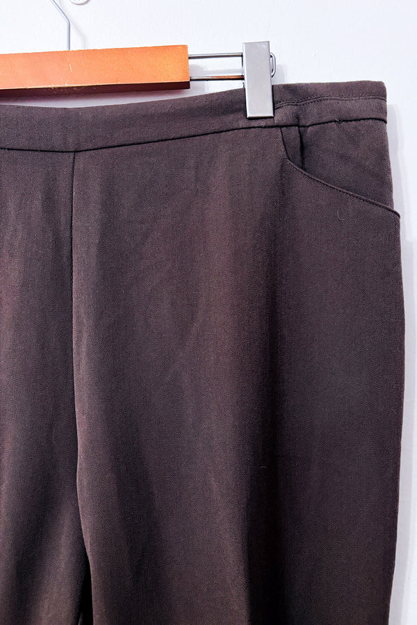 Pantalon droit extensible gris seconde main - Emotions- La Penderie du Paradis