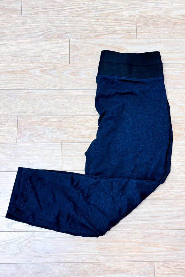 Pantalon gris charbon extensible à bande élastique seconde main - Claire France- La Penderie du Paradis