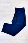 Pantalon extensible noir à jambes droites seconde main - Bali- La Penderie du Paradis