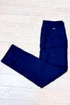 Pantalon marine texturé à enfiler seconde main - S.C. & Co- La Penderie du Paradis