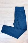Pantalon gris à petits motifs à enfiler seconde main - S.C. & Co- La Penderie du Paradis