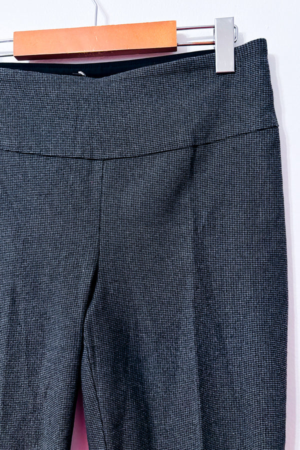 Pantalon gris à petits motifs à enfiler seconde main - S.C. & Co- La Penderie du Paradis