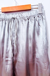 Pantalon ample argenté à taille élastique et lien à nouer seconde main - Autres- La Penderie du Paradis