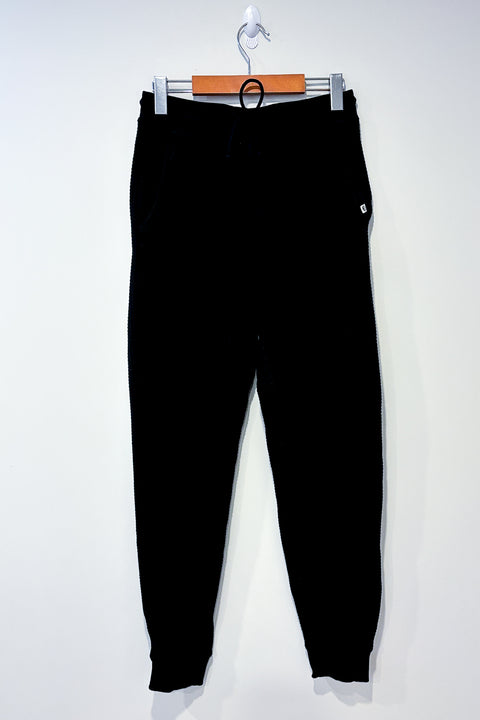 Pantalon noir gaufré (s) seconde main Roots   