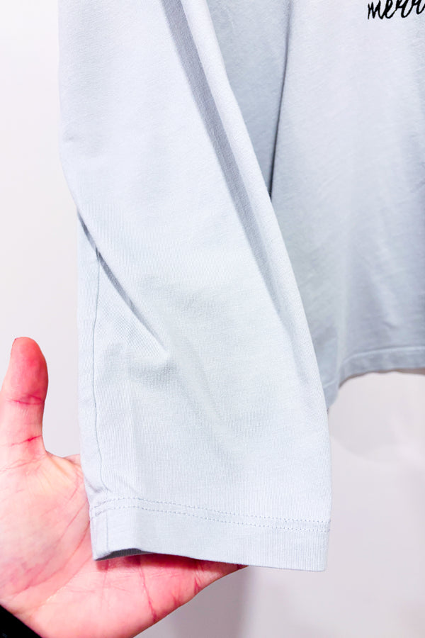 Haut de pyjama gris ''Merry and Bright'' (m)-Avon-La Penderie du Paradis 🕊