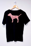 T-shirt de pyjama noir avec chien en paillettes (l)-Victoria Secret-La Penderie du Paradis 🕊
