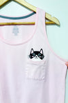 Camisole de pyjama rose avec chat (l)-George-La Penderie du Paradis 🕊