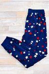 Pantalon de pyjama en peluche marine avec étoiles (s)-Carisma-La Penderie du Paradis 🕊