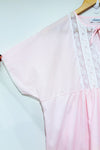 Robe de nuit vintage rose avec dentelle (l)-French Maid-La Penderie du Paradis 🕊