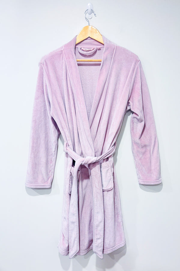 Peignoir rose en peluche seconde main - La Vie En Rose- La Penderie du Paradis