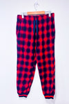 Pantalon de pyjama rouge et marine à carreaux seconde main - Aerie- La Penderie du Paradis
