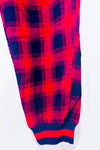 Pantalon de pyjama rouge et marine à carreaux seconde main - Aerie- La Penderie du Paradis