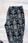 Pantalon de pyjama noir à motifs seconde main - Cynthia Rowley- La Penderie du Paradis