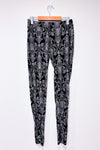 Pantalon de pyjama noir à motifs seconde main - Cynthia Rowley- La Penderie du Paradis