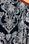 Pantalon de pyjama noir à motifs seconde main - Cynthia Rowley- La Penderie du Paradis