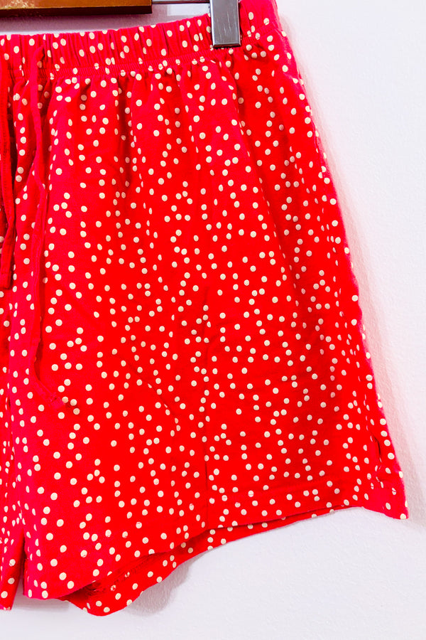 Short de pyjama rose à pois seconde main - Jockey- La Penderie du Paradis