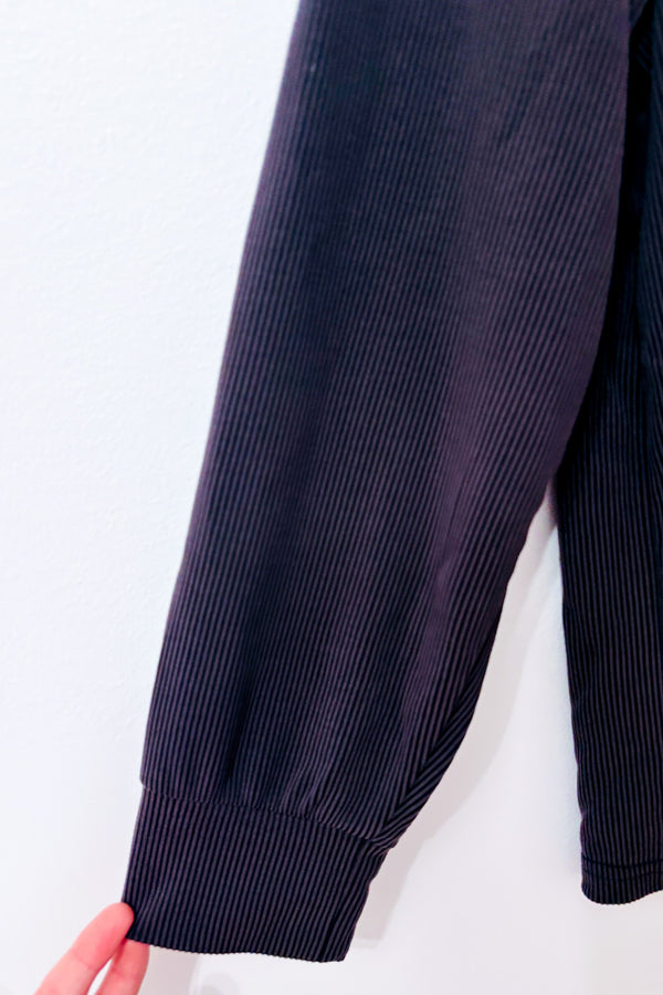 Haut de pyjama gris côtelé à manches longues seconde main - Change- La Penderie du Paradis
