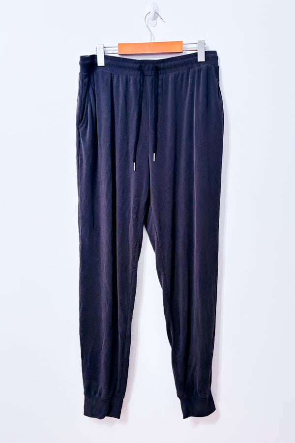 Pantalon de pyjama gris côtelé Change à cordon de serrage, poches et chevilles resserrées