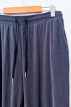 Pantalon de pyjama gris côtelé à coupe jogger seconde main - Change- La Penderie du Paradis