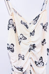 Robe ajustée beige imprimé papillons (m)-SHEIN-La Penderie du Paradis 🕊