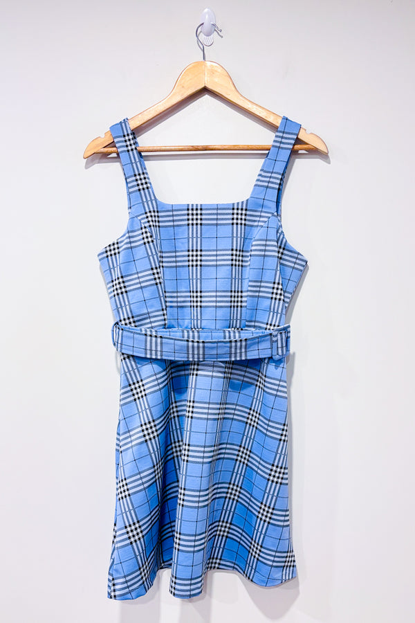 Robe bleue à carreaux (l)-Love Tree-La Penderie du Paradis 🕊