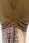 Robe brune à pois (m) seconde main Tradition 