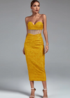 Robe bustier jaune (s) seconde main Autres 