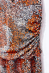 Robe cache-coeur orange et brune à motifs (m/l)-Jessica-La Penderie du Paradis 🕊