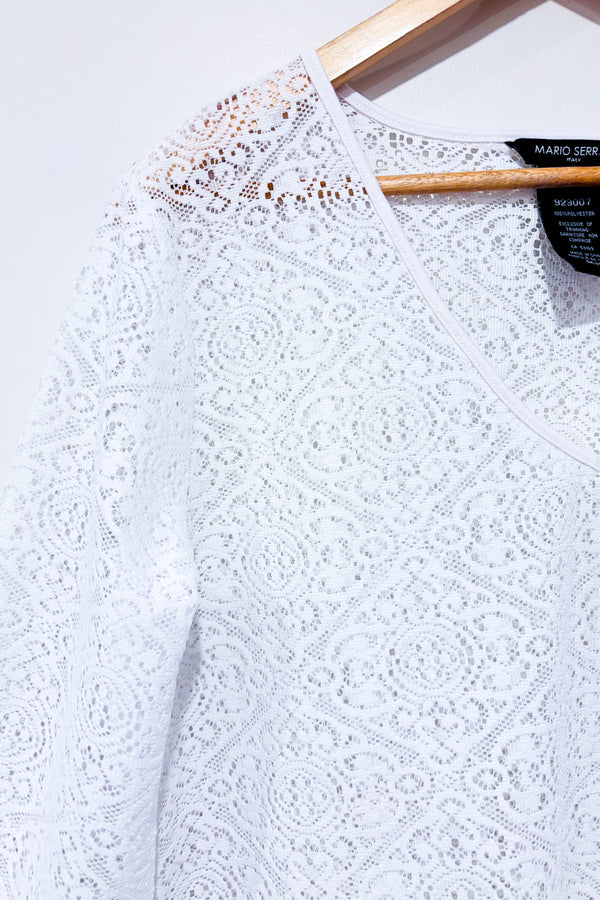 Robe couvre maillot blanche (m)-Mario Serrani-La Penderie du Paradis 🕊