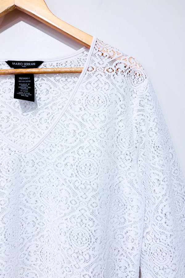 Robe couvre maillot blanche (m)-Mario Serrani-La Penderie du Paradis 🕊